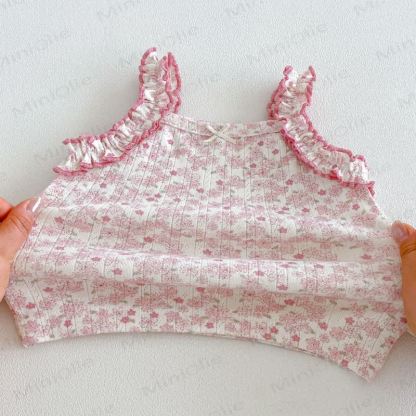 Baby Floral Pink Sleeveless Set - image 3