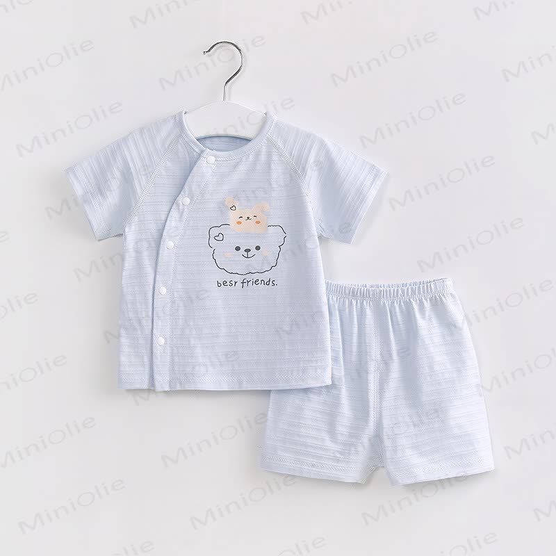 BEST FRIENDS Baby Bear Short-Sleeve Set - Blue - 2-3T - image 3