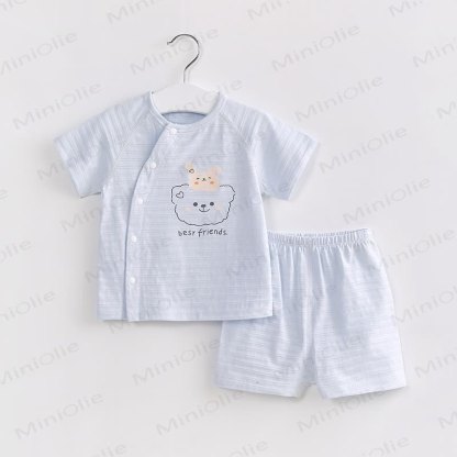 BEST FRIENDS Baby Bear Short-Sleeve Set - Blue - 2-3T - image 3
