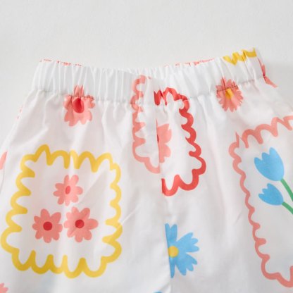 Baby Toddler Girl White Floral Print Sleeveless Set - image 6