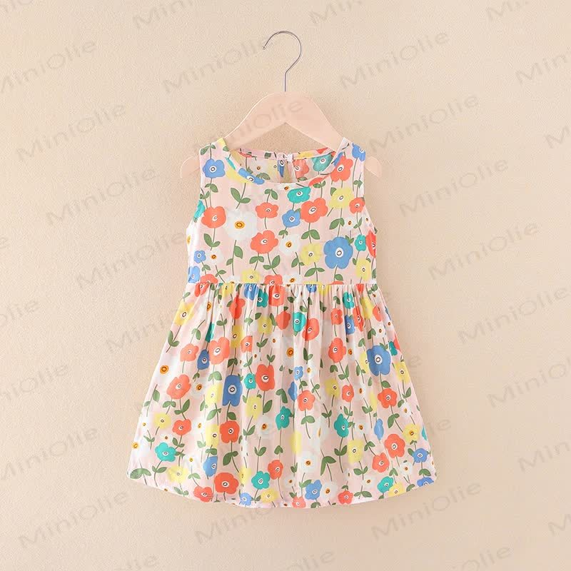 Toddler Girl Floral/Animal Print Summer Dress - Colorful Flowers - 10-11T - image 30