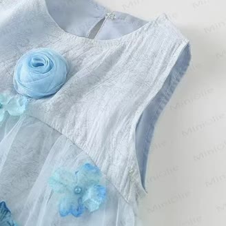 Baby Floral Tulle Party Bodysuit - image 6