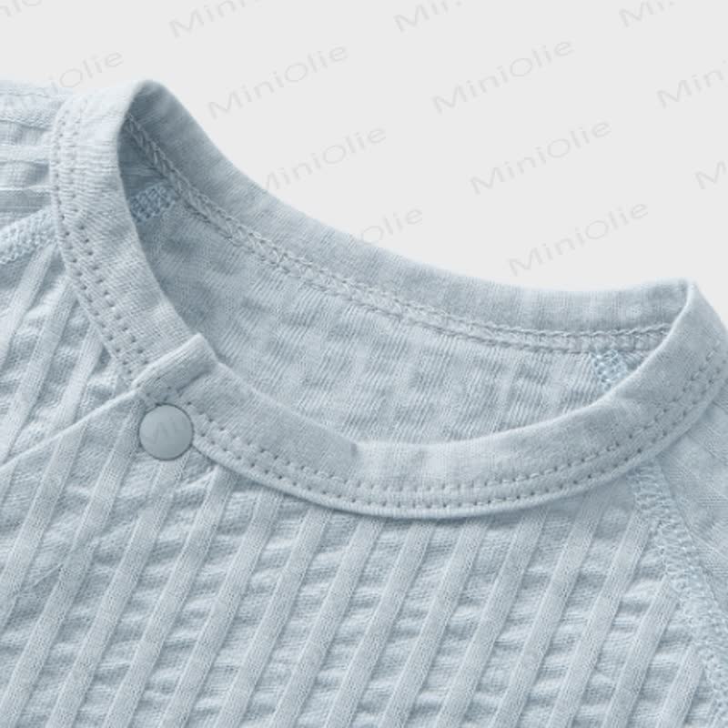 Baby Solid Color Short-Sleeve Set - image 6