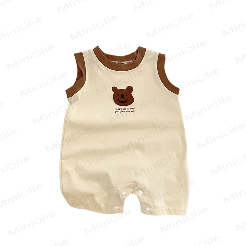 Baby Cotton Bear Print Romper - image 7