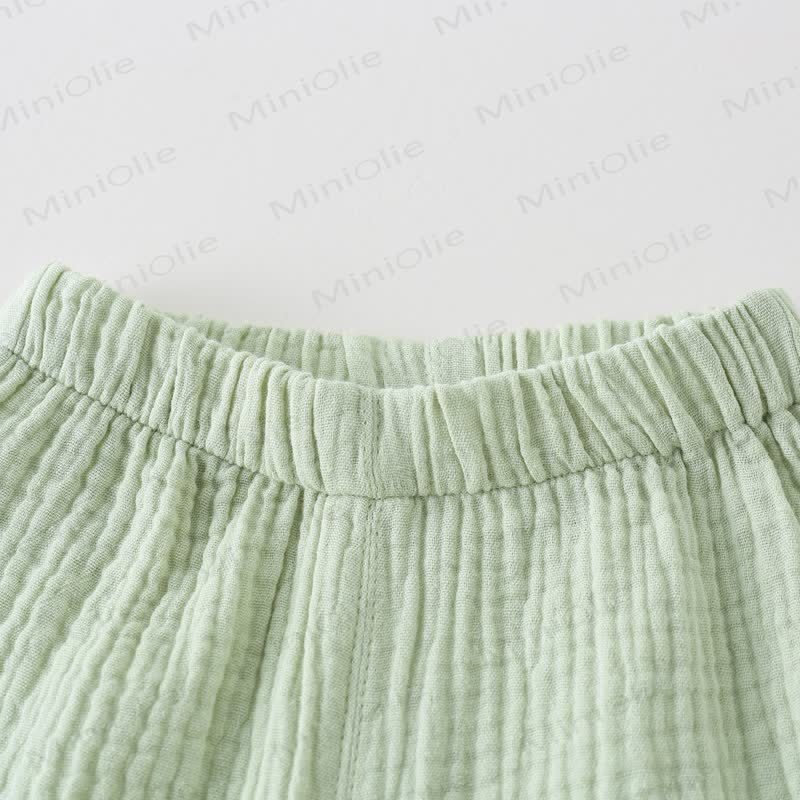 Baby Green Animal Trim Top and Shorts 2-piece Sleeveless Set - image 6