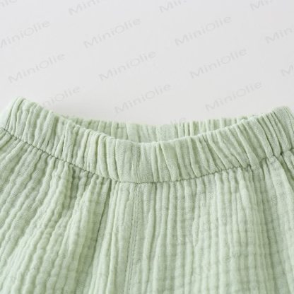 Baby Green Animal Trim Top and Shorts 2-piece Sleeveless Set - image 6
