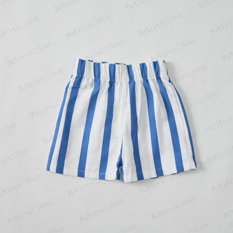 SOCCER SKILLS LOADING… Baby Blue Vertical Striped 2-piece Shorts Set - image 5