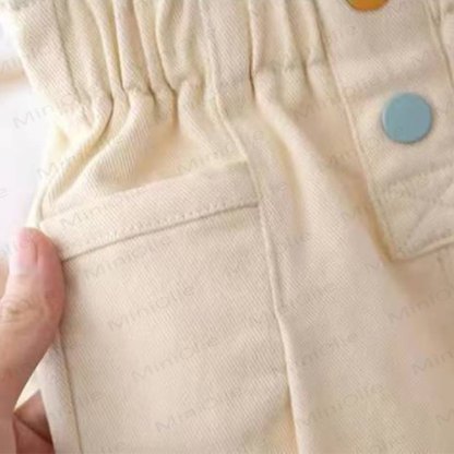 Toddler Girls Soft Cotton High Waist Casual Pants - image 6