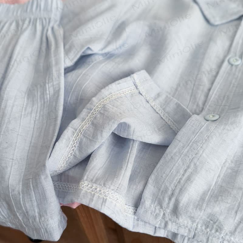 Toddler Linen Polo Shirt and Shorts 2-piece et - image 10