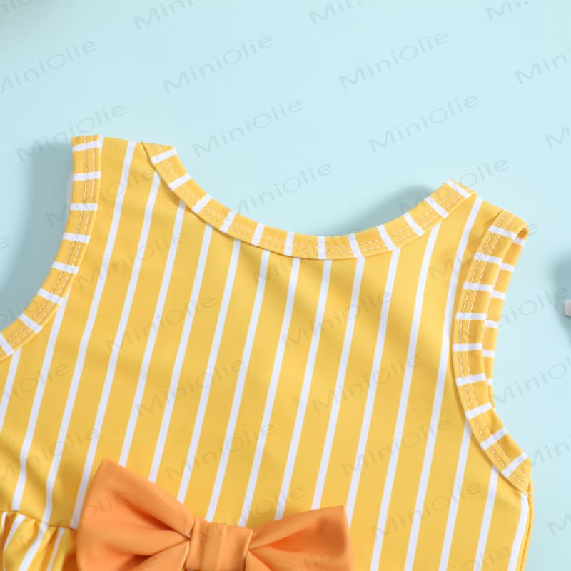 Baby Girls Stripe Swimwear Two Piece Set - image 3