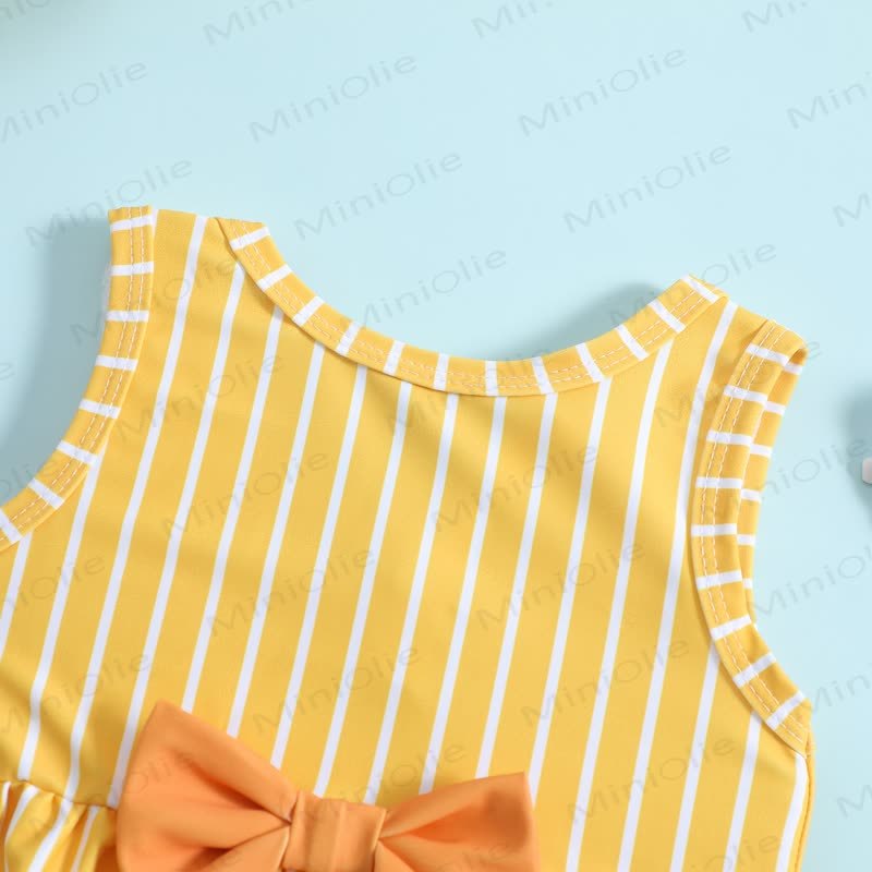Baby Girls Stripe Swimwear Two Piece Set - image 3