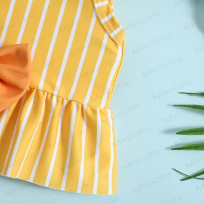 Baby Girls Stripe Swimwear Two Piece Set - image 6