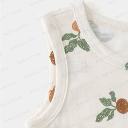 Baby Toddler Beige Top and Shorts 2-piece Sleeveless Set - image 6