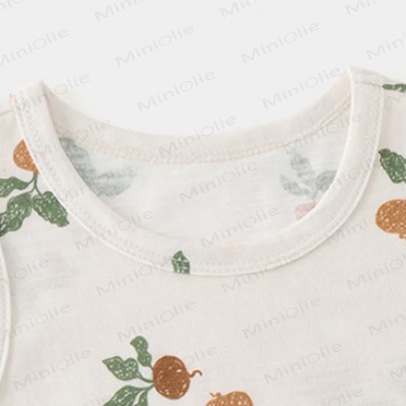 Baby Toddler Beige Top and Shorts 2-piece Sleeveless Set - image 5
