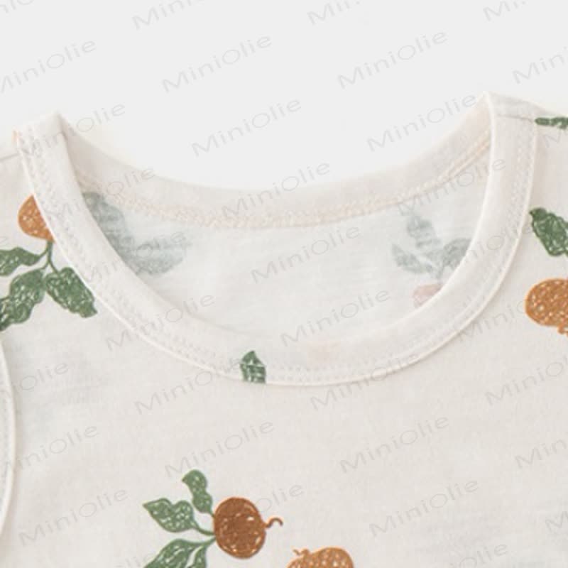 Baby Toddler Beige Top and Shorts 2-piece Sleeveless Set - image 5