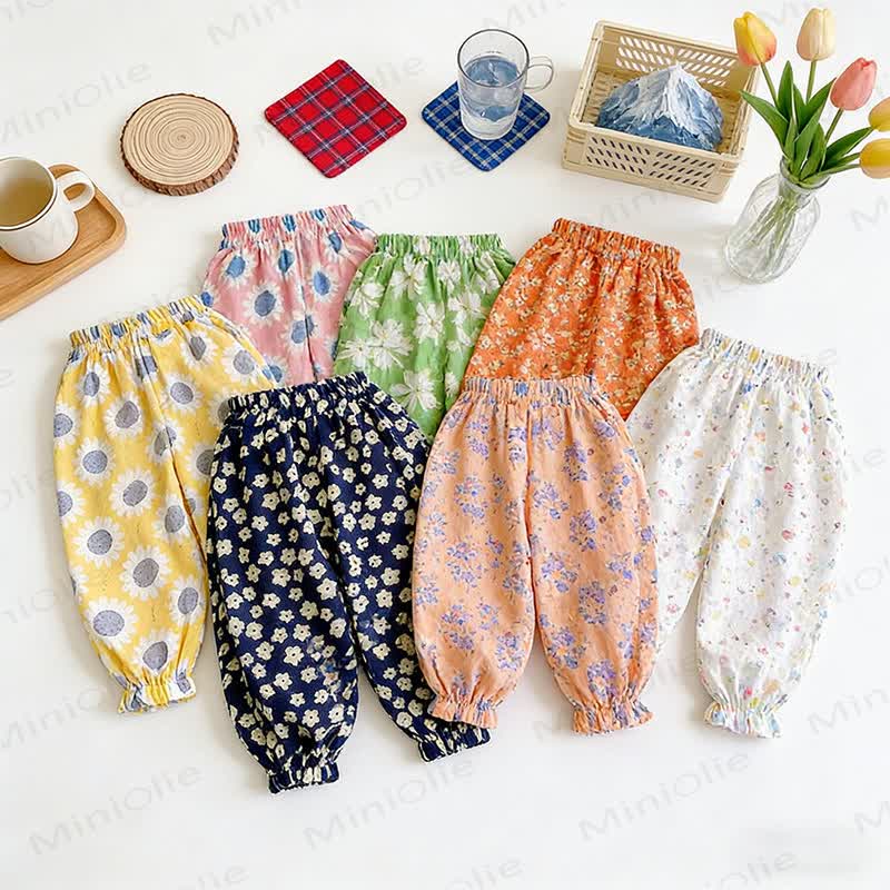 Toddler Cotton Elastic Waist Pants - image 1