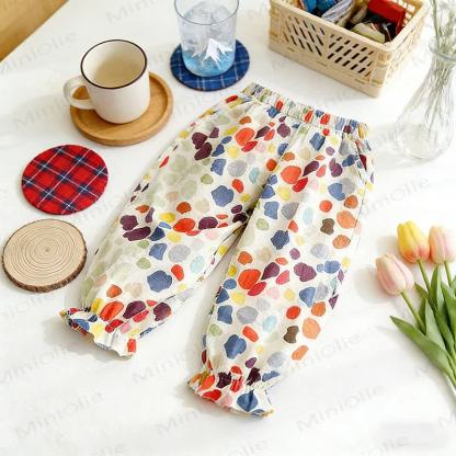 Toddler Cotton Elastic Waist Pants - Multicolor - 8-9T - image 8