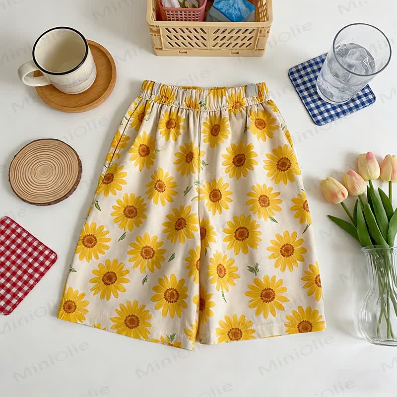 Toddler Girls Elastic Waist Pants - Yellow - 8-9T - image 5