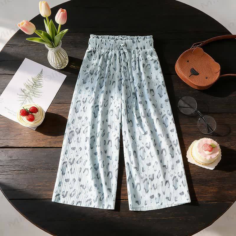 Toddler Girls Wide Leg Pants - Grey - 8-9T - image 6