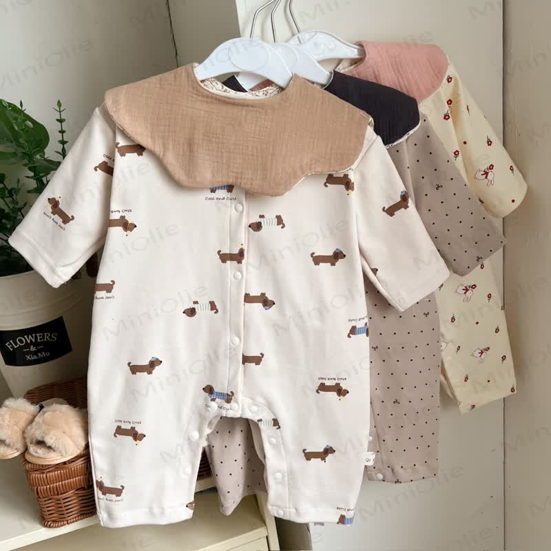 Baby Pure Cotton Snap Front Romper - image 1