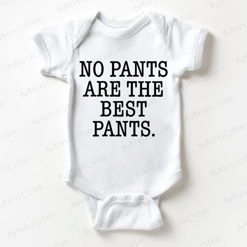 NO PANTS ATE THE BEST PANTS. Baby White Bodysuit - White - 18-24M - image 1