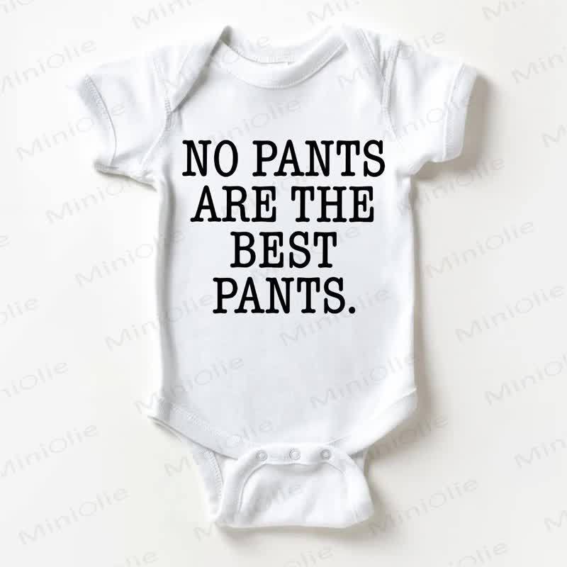 NO PANTS ATE THE BEST PANTS. Baby White Bodysuit - White - 18-24M - image 1