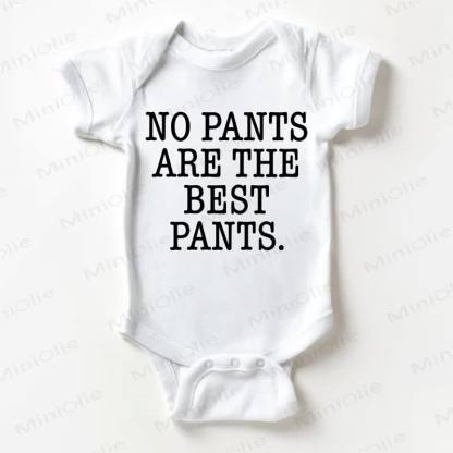 NO PANTS ATE THE BEST PANTS. Baby White Bodysuit - White - 18-24M - image 1