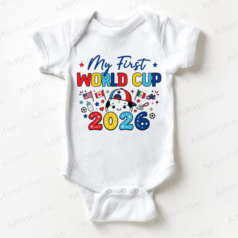 MY FIRST WORLD CUP 2026 Baby White Bodysuit - White - 18-24M - image 1