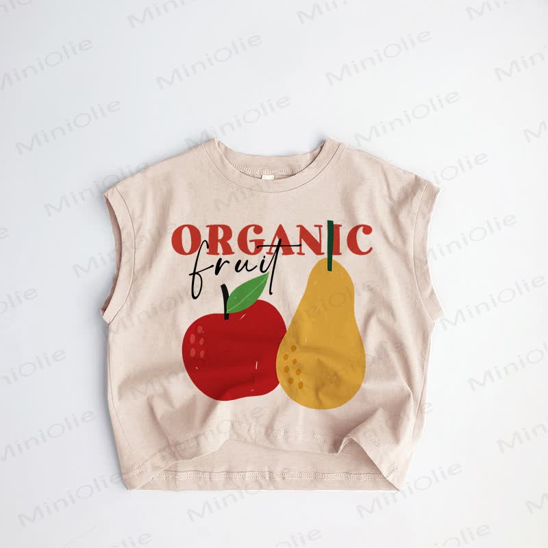 ORGANIC FRUIT Baby Toddler Khaki Tank Top - Khaki - 3-5T - image 1
