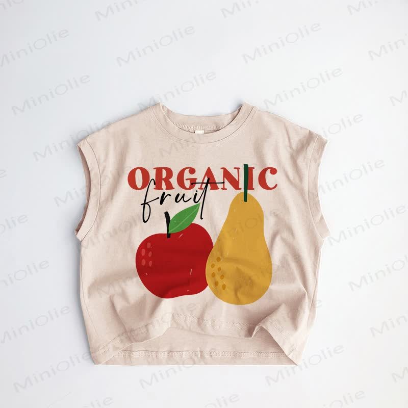 ORGANIC FRUIT Baby Toddler Khaki Tank Top - Khaki - 3-5T - image 1