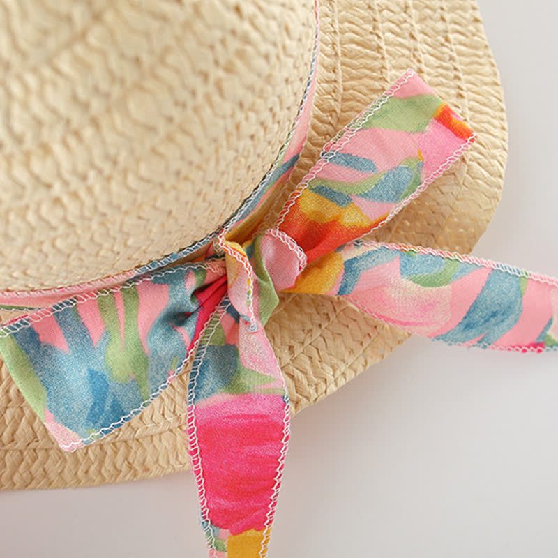 Baby Toddler Girl Tulip Print Tiered Summer Dress with Hat - image 8