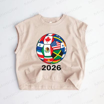 2026 Baby Toddler Football Khaki Tank Top - Khaki - 3-5T - image 1
