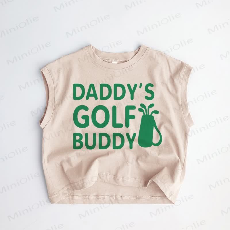 DADDY'S GOLF BUDDY Baby Toddler Khaki Tank Top - Khaki - 3-5T - image 1