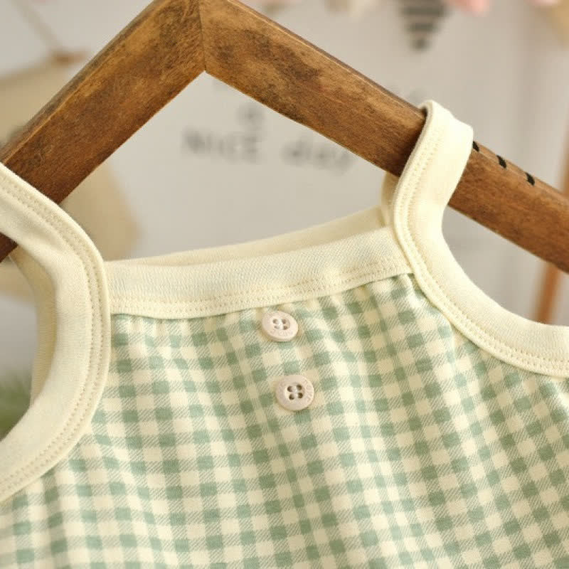 Baby Gingham Sleeveless Set - image 3