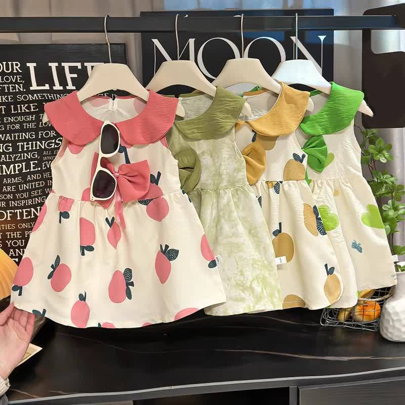 Toddler Girl Peter Pan Collar Summer Sleeveless Dress - image 1