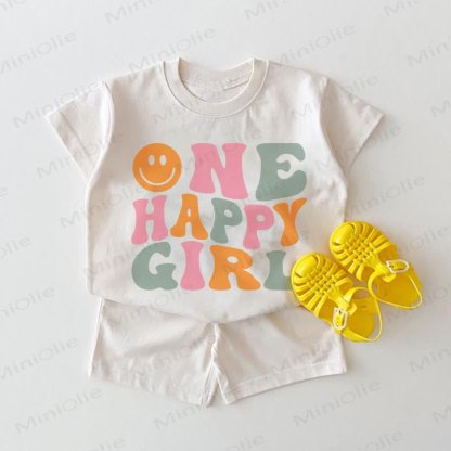 ONE HAPPY GIRL Baby White 2-piece Set - White - 18-24M - image 1