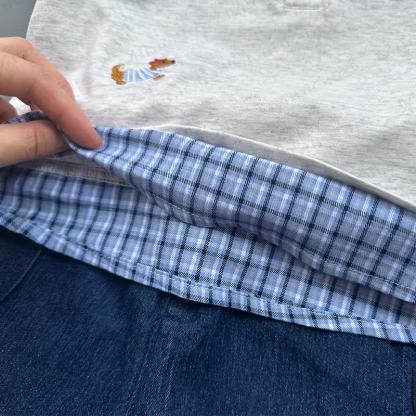 Baby Toddler Check Collar Polo Shirt or Denim Shorts - image 6