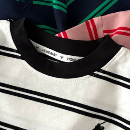 Toddler Striped Embroidered Crewneck T-Shirt - image 7