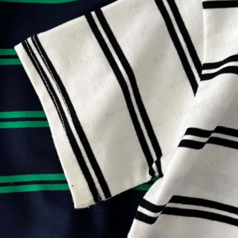 Toddler Striped Embroidered Crewneck T-Shirt - image 9