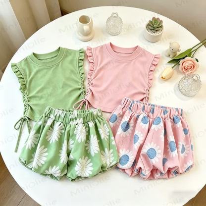Toddler Girl Floral Top and Shorts 2-piece Set - image 7