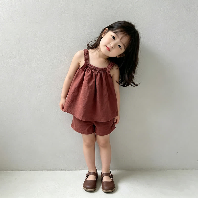 Toddler Baby Girls Cami and Shorts 2-piece Set - image 9
