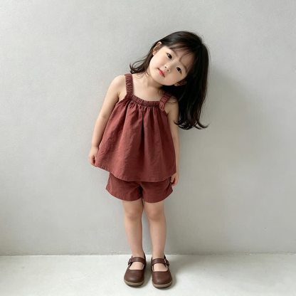 Toddler Baby Girls Cami and Shorts 2-piece Set - image 9
