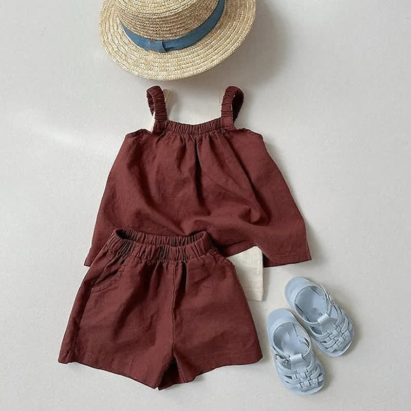 Toddler Baby Girls Cami and Shorts 2-piece Set - image 6