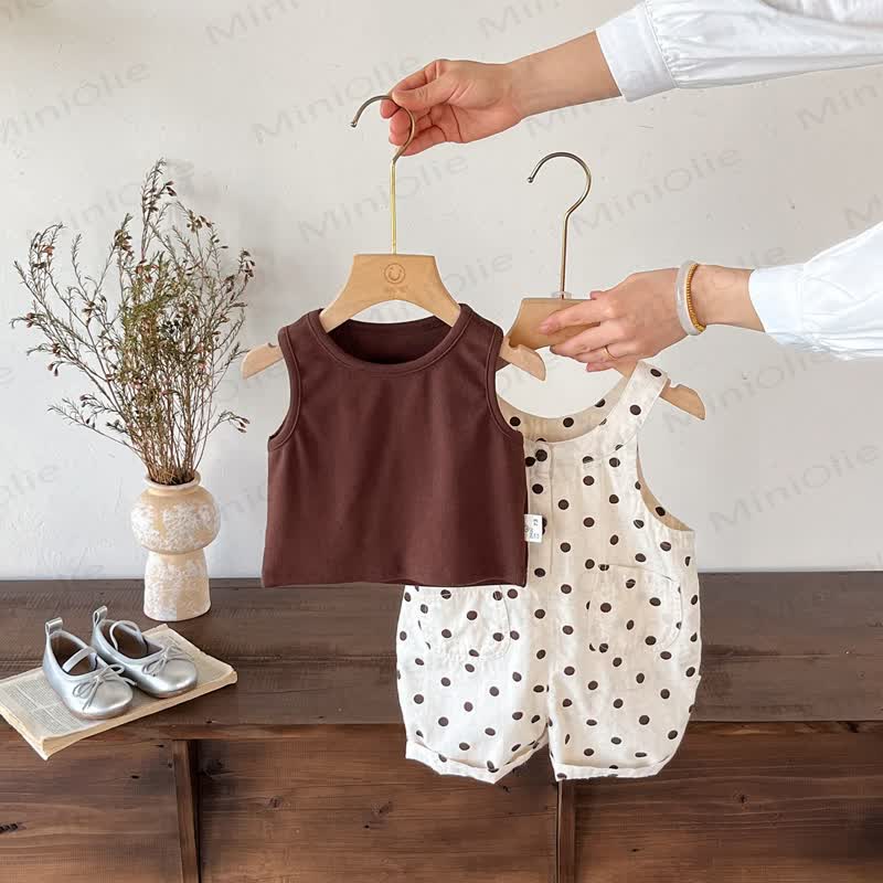 Baby Dot Sleeveless Set - image 2