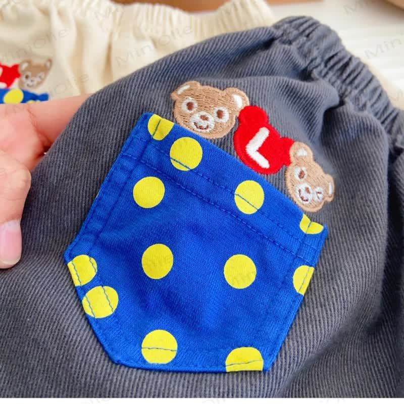 Toddler Animal Cartoon Patch Pocket Shorts - image 6