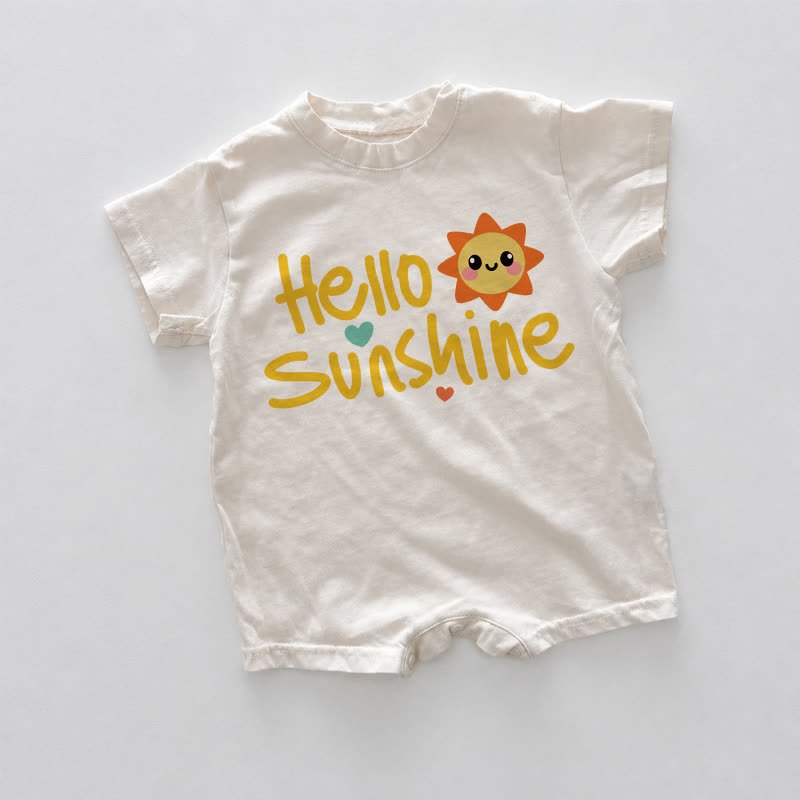 HELLO SUNSHINE Baby White Slogan Romper - White - 18-24M - image 1