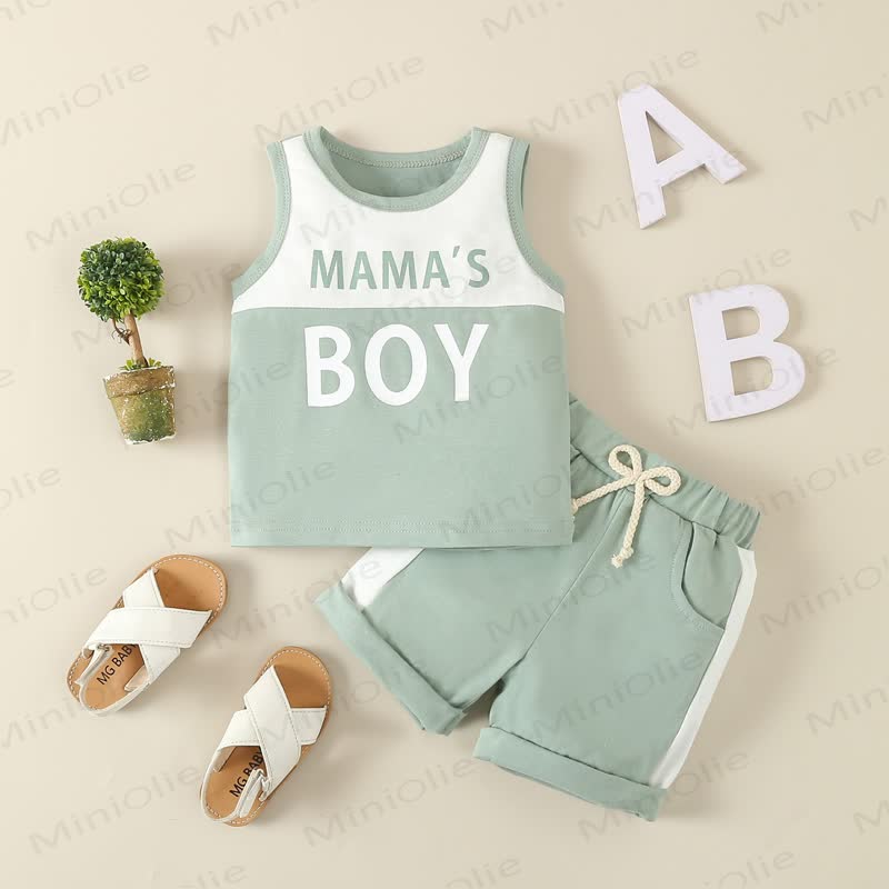 Baby Boys Tank Top and Shorts 2-piece Set - Green - 2-3T - image 3