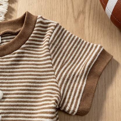 Toddler Boys Rugby Stripe Tee and Shorts 2-piece Set - image 5