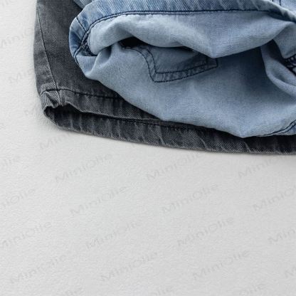 Toddler Soft Elastic Waist Denim Shorts - image 5