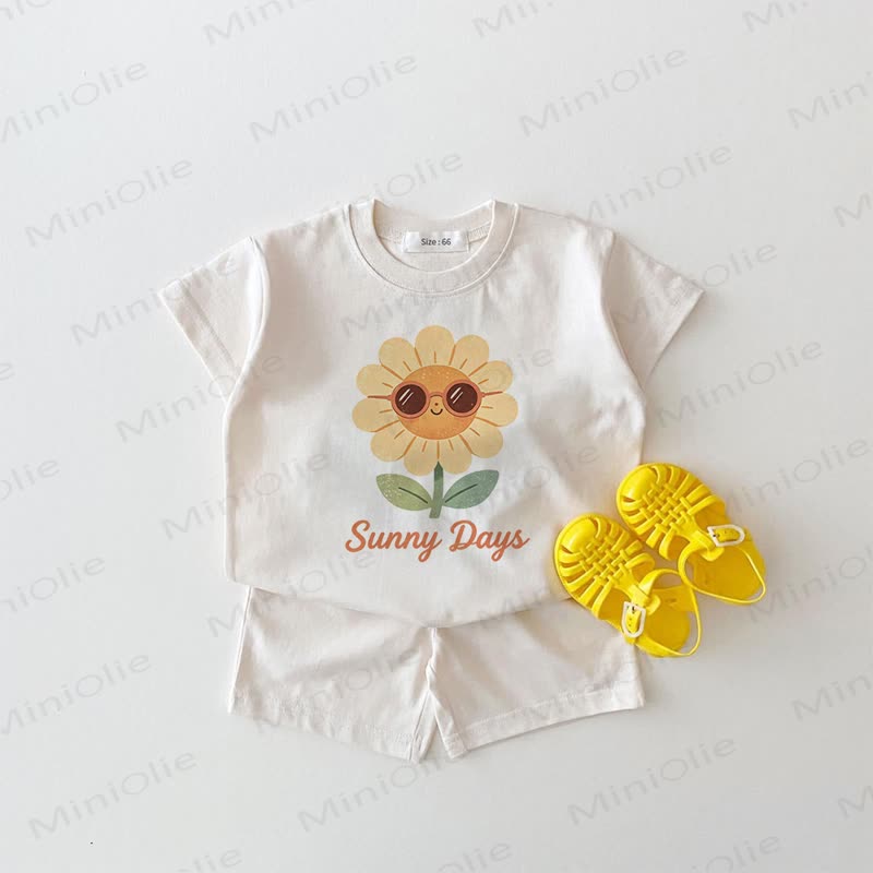 SUNNY DAYS Baby Flower White 2-piece Set - White - 18-24M - image 1